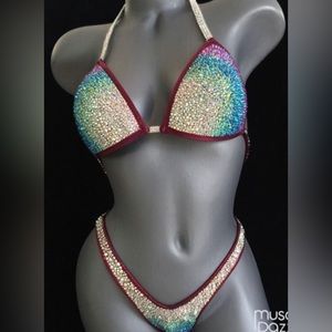 Muscledazzle figure and physique bikini competition suit
